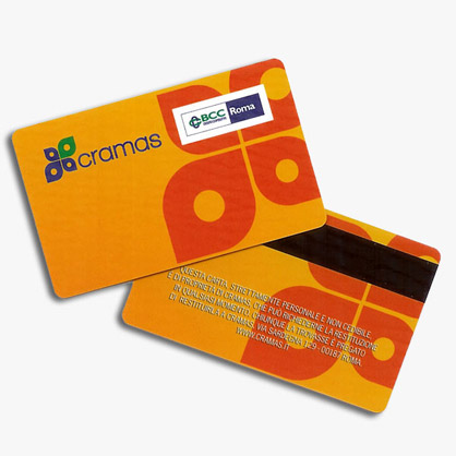 Plastic Card laminata con banda magnetica