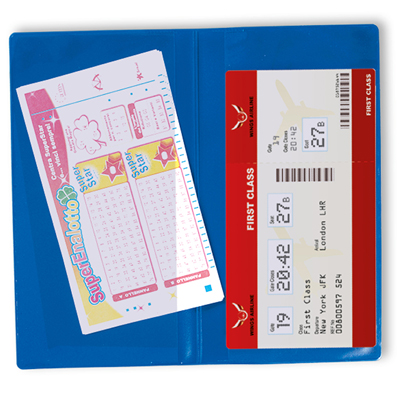Porta schedine lotto personalizzato a due tasche