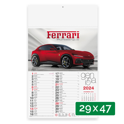 Calendario personalizzato auto sportive