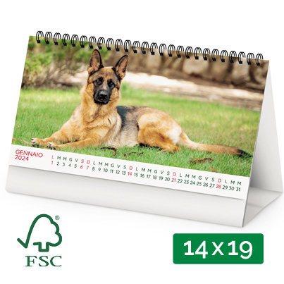 Calendario da tavolo personalizzato Cani e Gatti