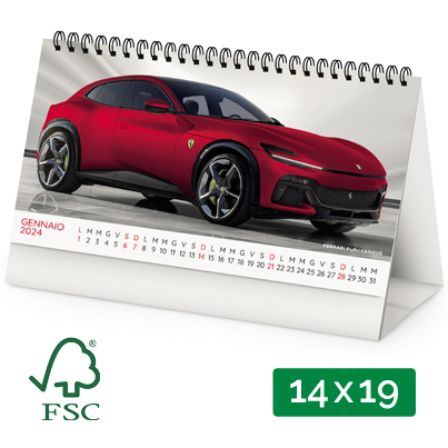Calendario da tavolo personalizzato Auto sportive