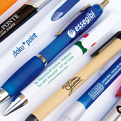 Penna personalizzata con clip colorata