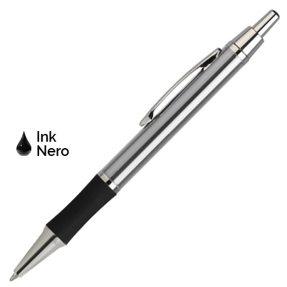Penna in metallo personalizzata con impugnatura in gomma