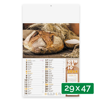 Calendario personalizzato pane e pasta