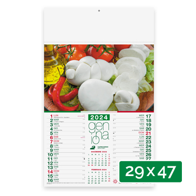 Calendario personalizzato prodotti tipici