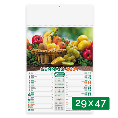 Calendario personalizzato frutta e verdura
