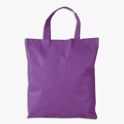 Shopping bag personalizzata in tnt 38x42 manici corti