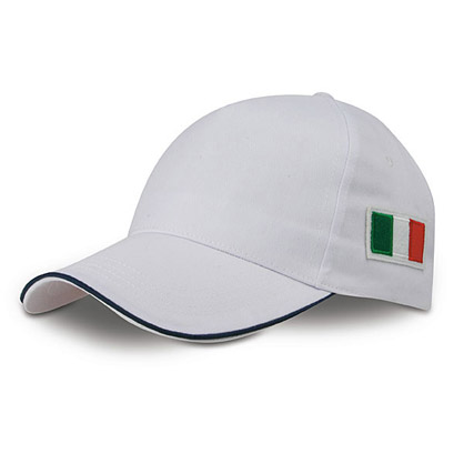 Cappellino con bandiera italiana