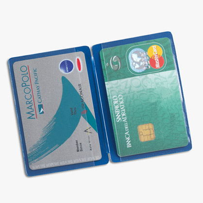 Porta card personalizzato a due tasche
