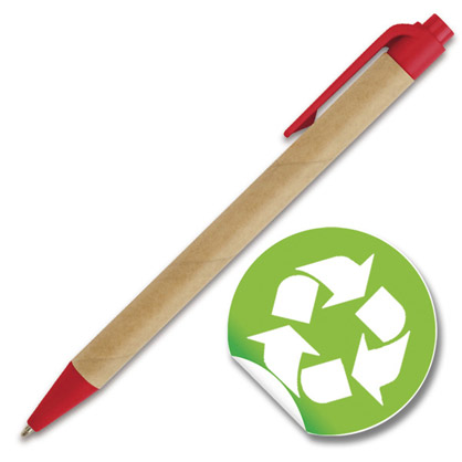 Penna ecologica in cartoncino riciclato
