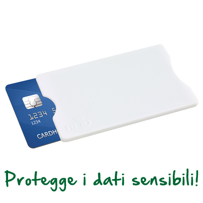 Custodia card personalizzata con scudo protettivo RFID