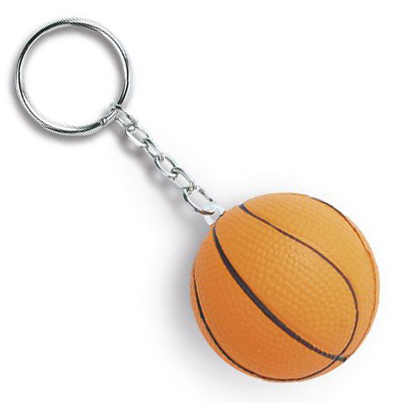 Portachiavi antistress personalizzato pallone basket