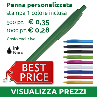 Stampa penne plastica economiche 500 pezzi € 175,00